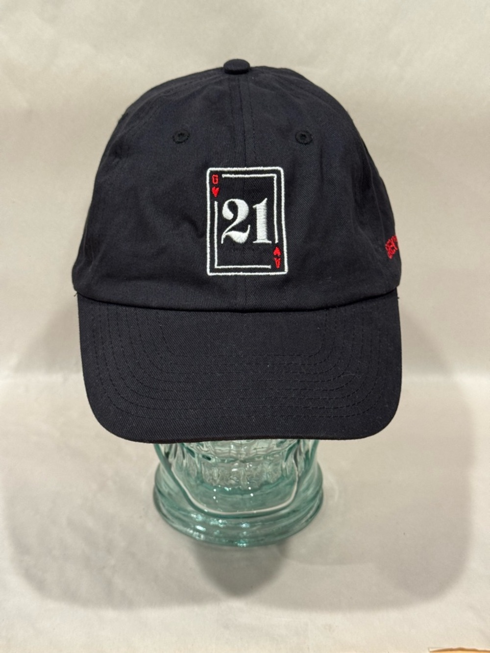 Grey's Anatomy Black Baseball Cap with '21' Card Embroidery